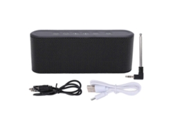Altavoz Bluetooth con radio, estéreo de alta fidelidad, subwoofer de graves, altavoces inalámbricos duales portátiles para el hogar y exteriores Chennnls