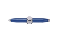 Bolígrafo antiestrés giratorio con luz LED, portátil, azul, bolígrafo para fidget spinner