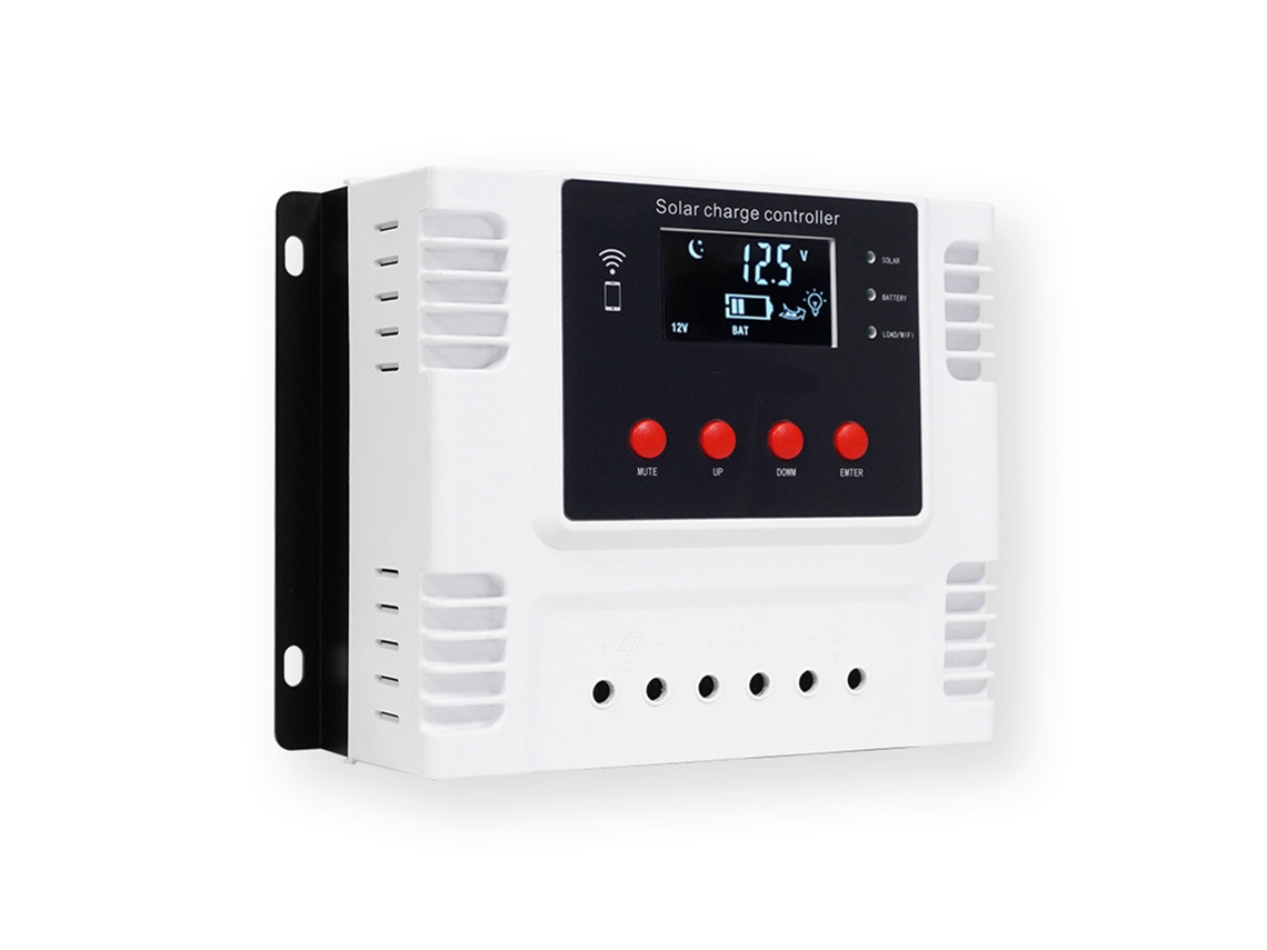 Controlador Solar Mppt Inteligente Con Aplicación Wifi, 12v/24v, Baterías De Plomo-ácido/litio, Pantalla Lcd, 10-60a