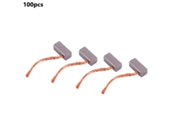 100 Unidades De Escobillas De Carbón J435a Para Motor De Ventilador Electrónico De Coche De 12v/24v, 6x6x12,5mm