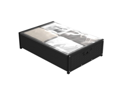 Contenedor De Almacenamiento Debajo De La Cama Con Ruedas Y Ventana Transparente Para Ropa, Mantas Y Zapatos.