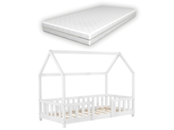 Estructura de Cama Infantil [EN.CASA] (Blanco - Madera - 70 x 140 cm)
