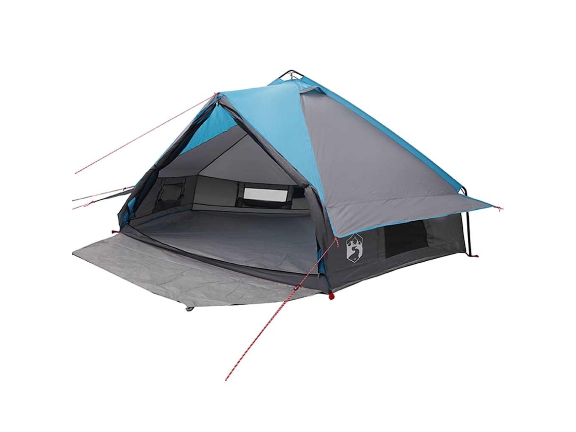Tienda tipi para 8 personas, azul y gris, 490 x 410 x 210 cm