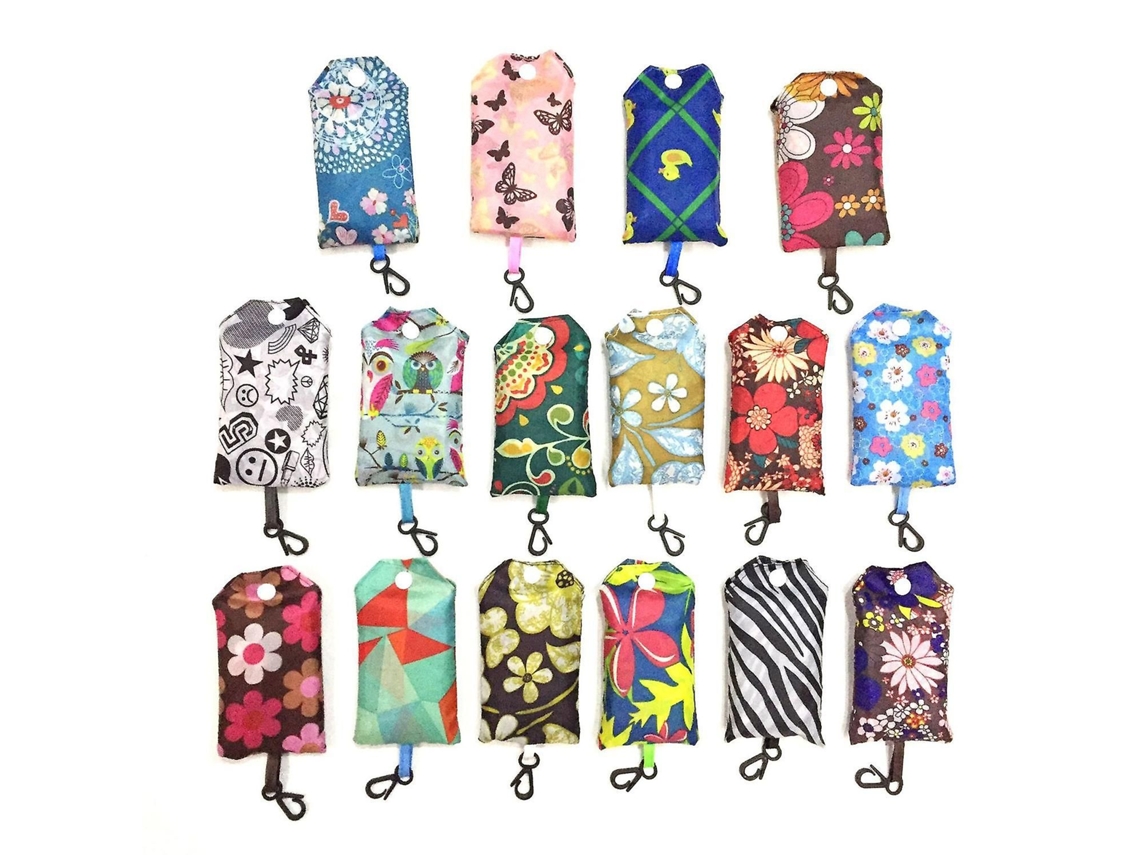3 x Bolsas de compras plegables, multiusos, reutilizables y portátiles para mujer, bolso de hombro para supermercado GOKOCO