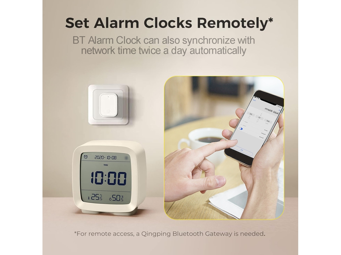Reloj Digital Inteligente Con Alarma, Bluetooth, Aplicación, Control Multifuncional Y Pantalla De Temperatura Y Humedad Para Niños Y Adolescentes.