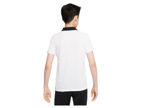 Polo de Niño para Fútbol NIKE Dri Fit Park Blanco (10/12 Años)