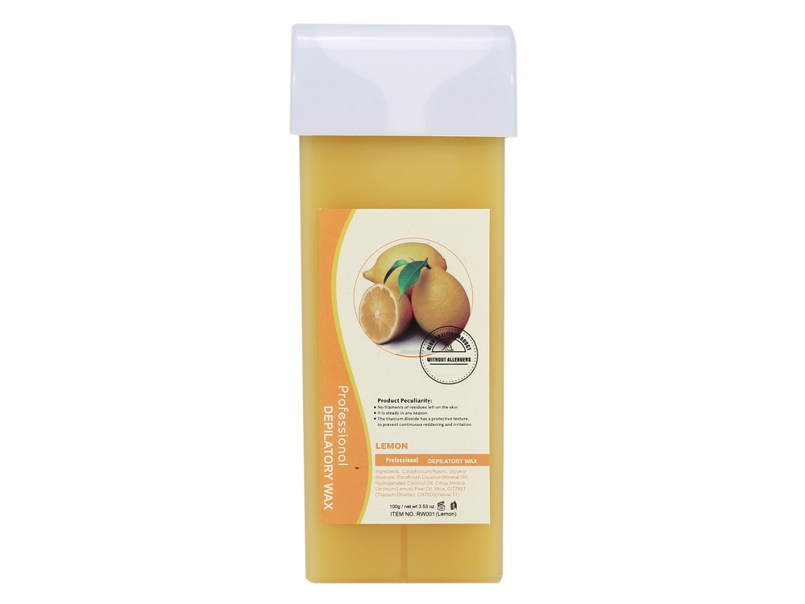 2026 - Creme depilatório profissional 100g para braços, pernas e axilas, remoção de pelos corporais (limão)