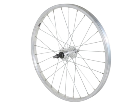 Rueda de bicicleta de montaña, buje trasero de aluminio, eje macizo VELOX Rl 6-7V