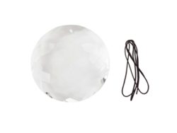 Colgante de cristal facetado para colgar en la ventana, con prismas que crean un arcoíris, ideal para la decoración del hogar y el jardín.