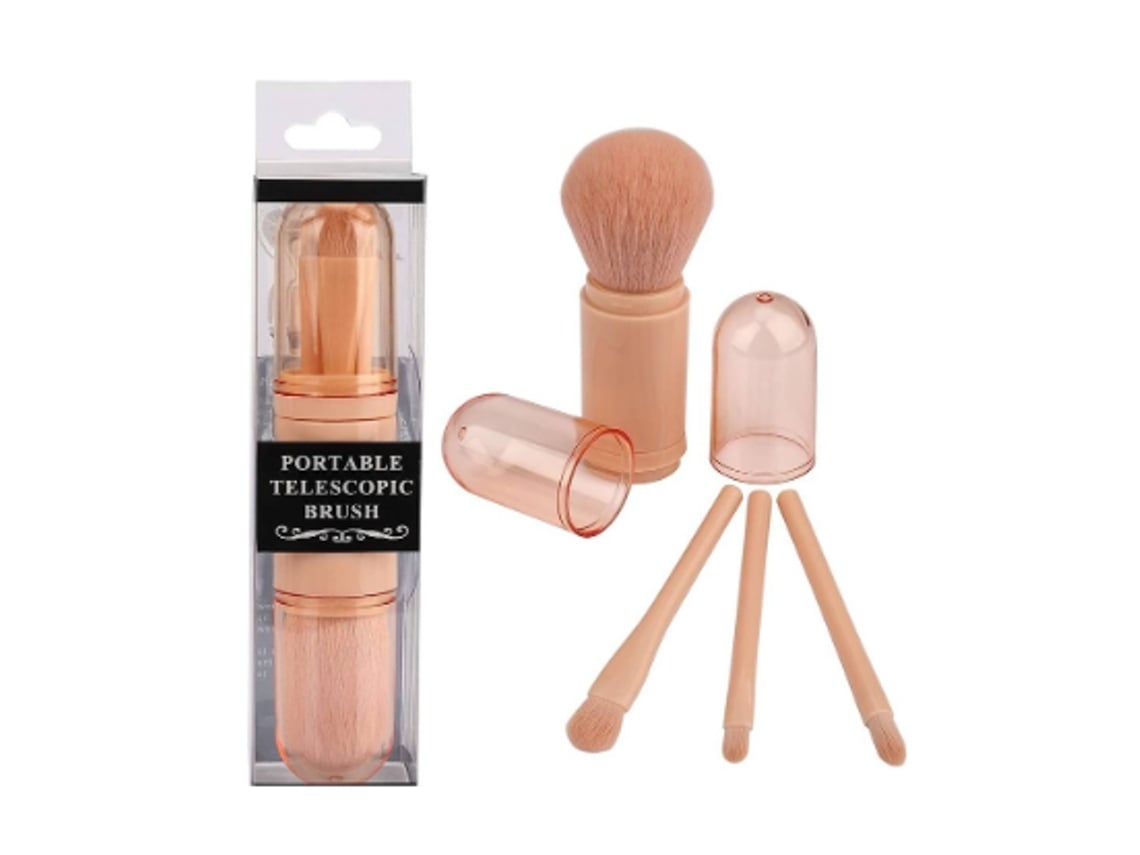 Juego de brochas de maquillaje retráctiles 4 en 1 de Gusshious, brocha multiusos para sombras de ojos