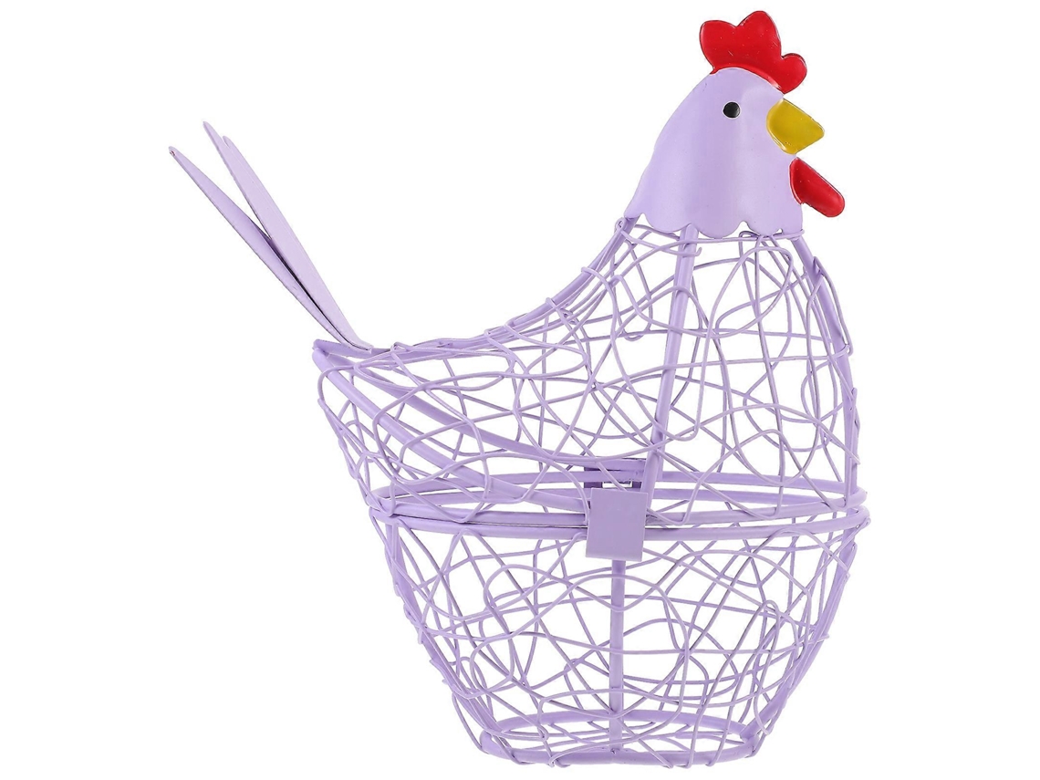 Cesta Para Huevos En Forma De Gallina Cesta Para Almacenamiento De Huevos Domésticos Cesta Para Huevos De Alambre De Hierro Cesta Para Cocina Webake