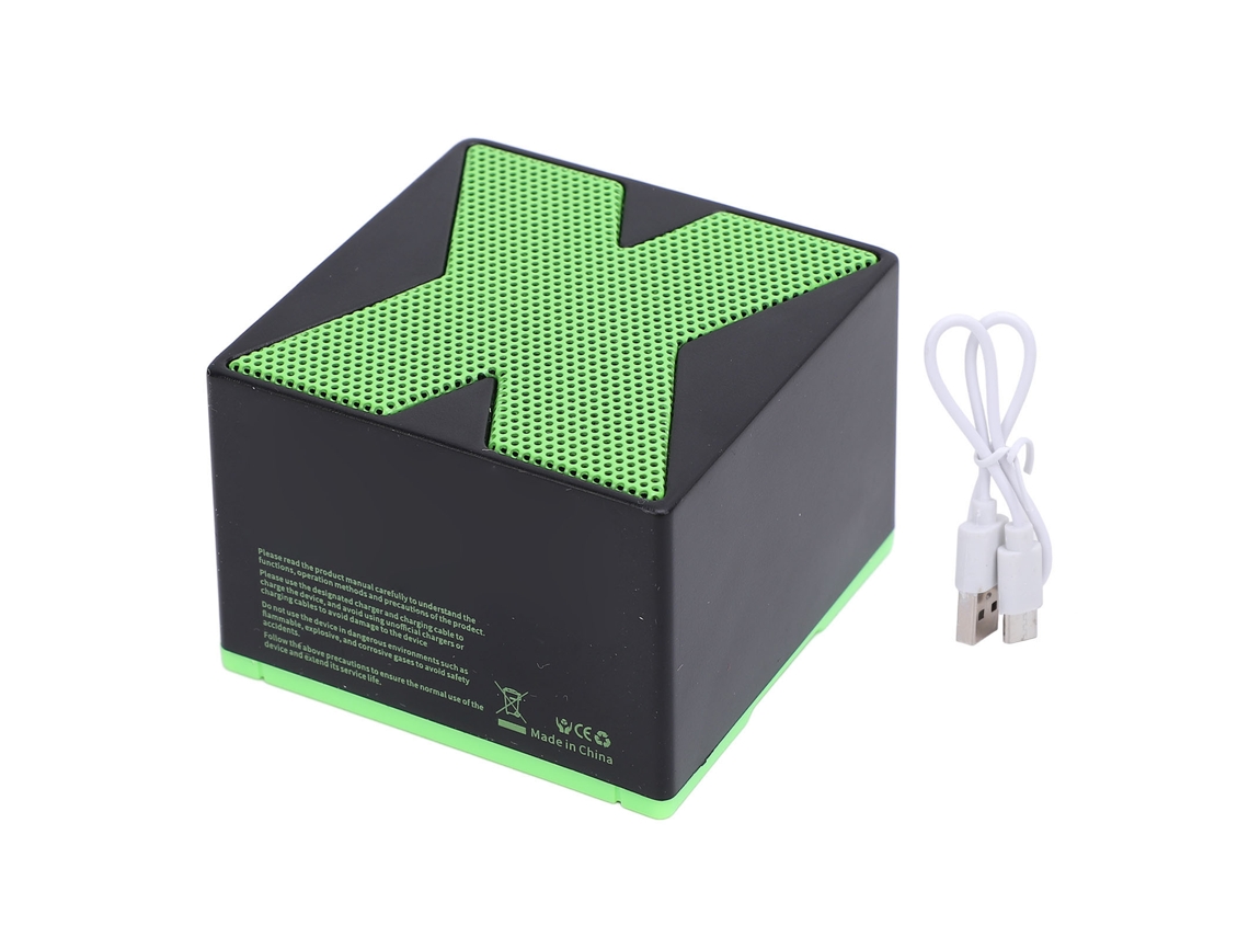 Mini Altavoz Inalámbrico Estéreo Hifi Bluetooth Portátil, Resistente Al Agua Ip54, Color Negro, Para Uso Sobremesa.