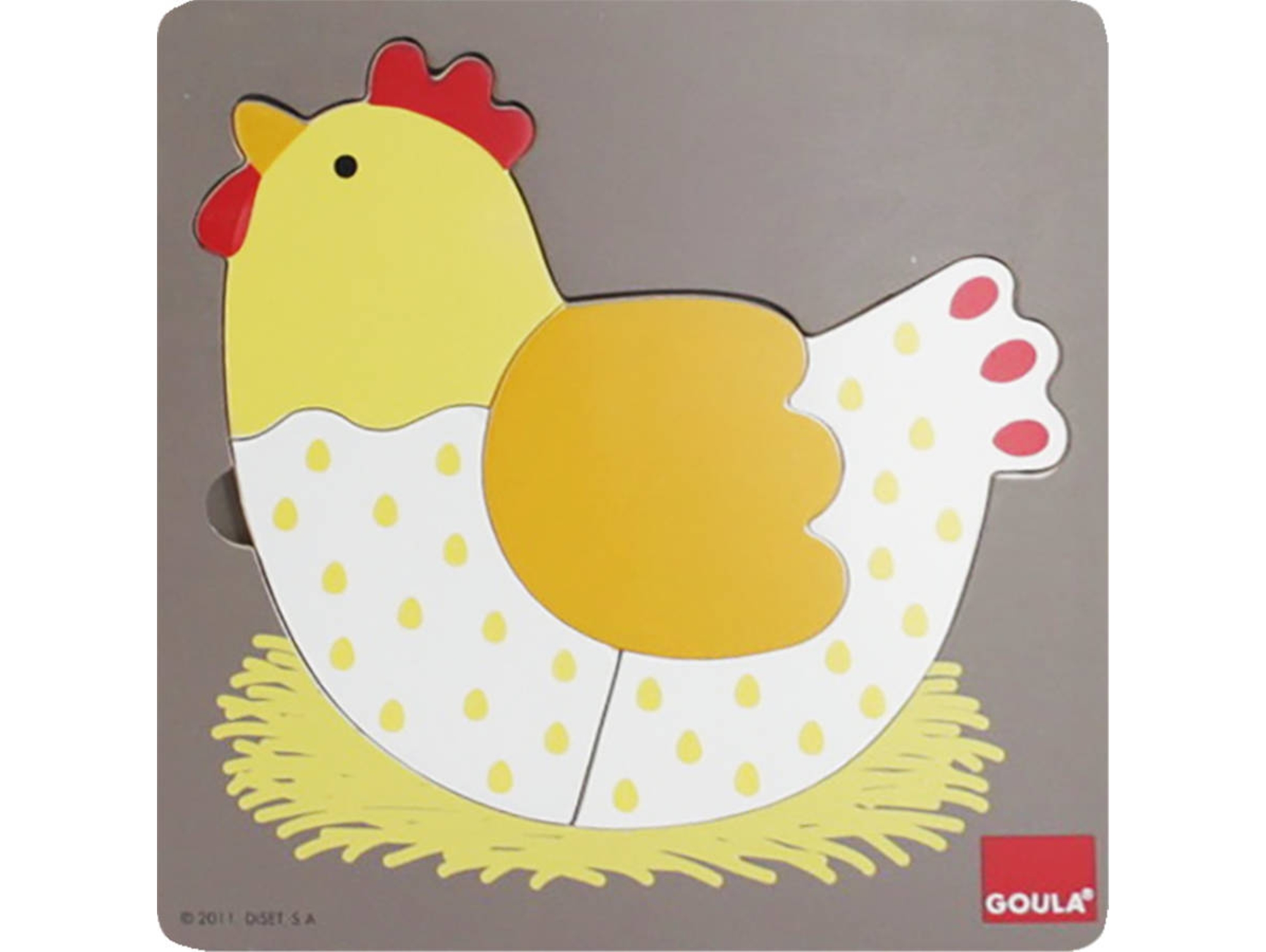Puzzle JUMBO 3 Levels Hen (8 Piezas)