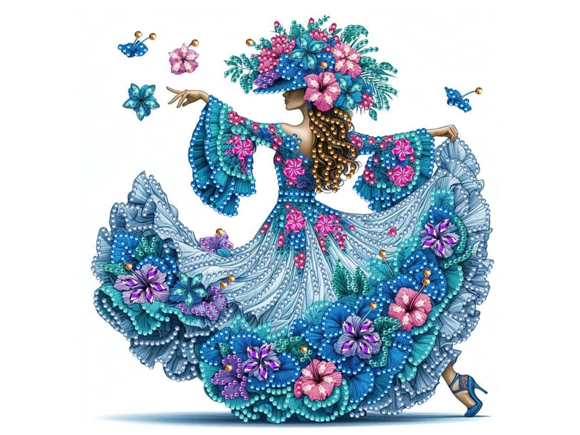 Pintura de diamante SIURN Ab44, manualidades, decoración del hogar (30 x 30 cm)