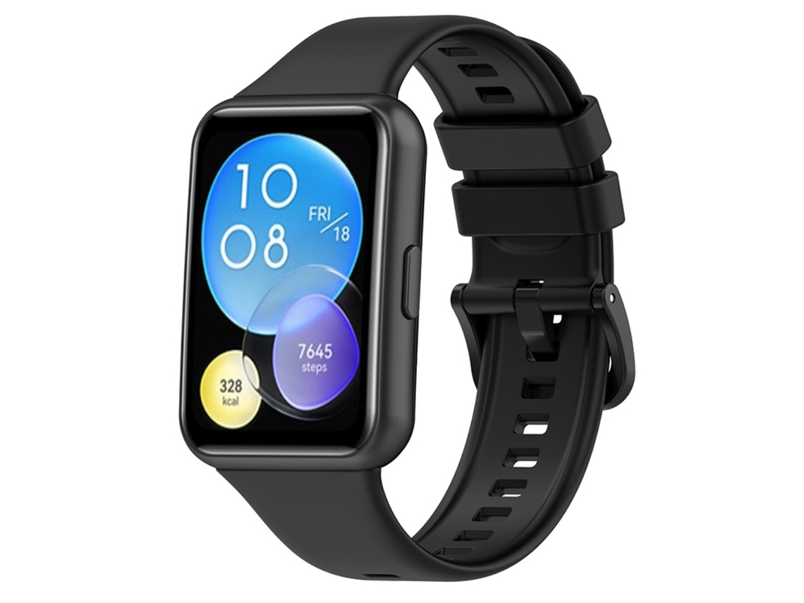 Pulsera De Silicona Para Huawei Watch Fit 2/fit 2 Active/classic/elegant Negro Veanxin