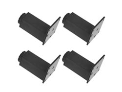 4 patas ajustables de aluminio para muebles de 100 mm