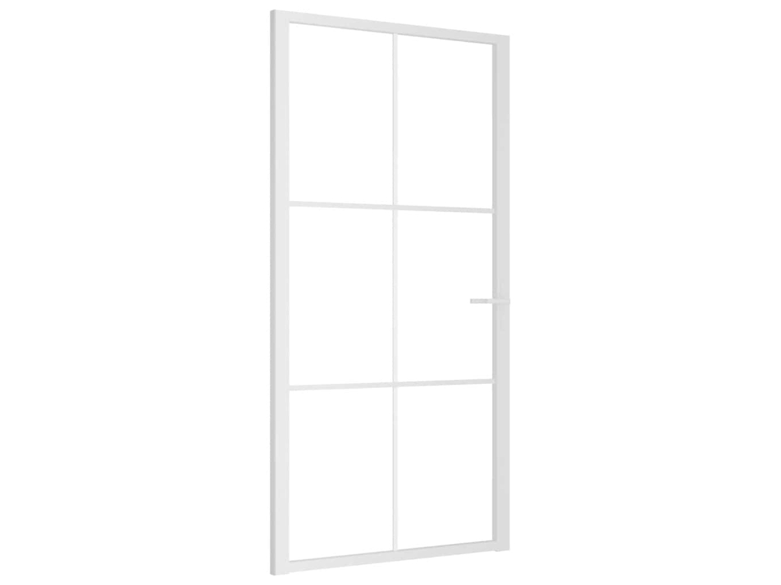 Maison Exclusive - Puerta Interior Vidrio Egs Y Aluminio Blanco 102,5x201,5 Cm