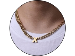 2026-collares De Cadena Cubana Con Letra Inicial A-z De Acero Inoxidable 6.5mm 18+2 Pulgadas Regalo De Joyería Para Hombres Mujeres Niños