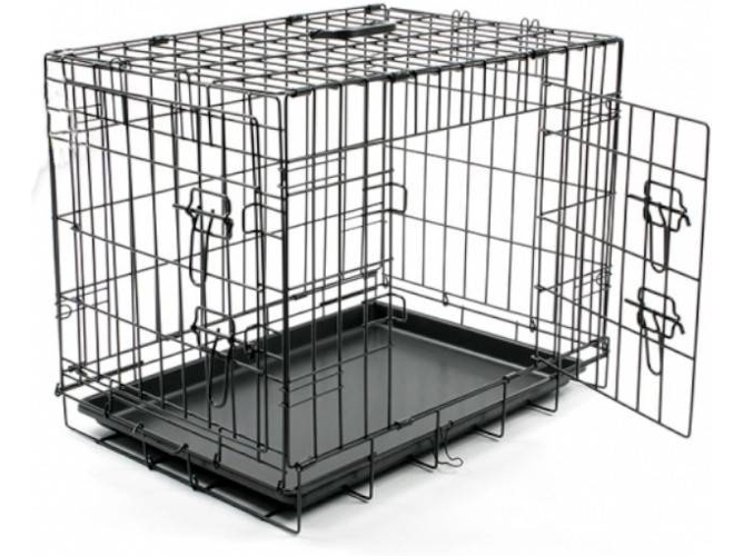 Transportín para Perros DUVO 2 Puertas (Gris - 123x77x83cm - L - Porte Grande)