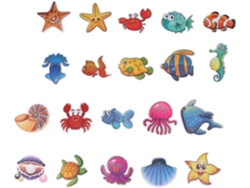 20 Pegatinas Antideslizantes Para Baño,juego De Pegatinas Náuticas De Dibujos Animados