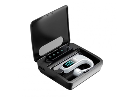 Auriculares Bluetooth True Wireless Compatible con Business Model Batería Display Long Standby White + Compartimento de carga