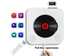 Reproductor de CD portátil Yuysan KC 809, blanco, montaje en pared