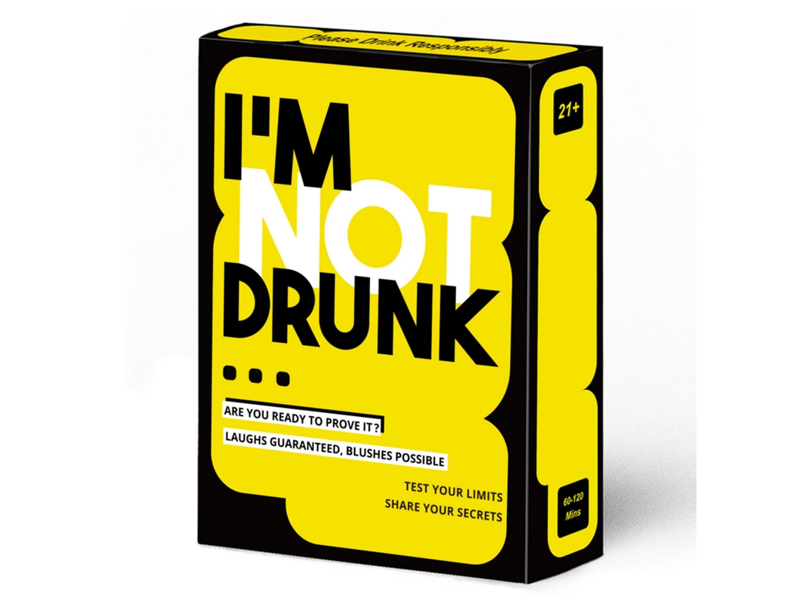 No quiero beber, juego de beber, juego de cartas de mesa para fiestas, edición en inglés