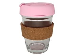 Vaso reutilizable innovador de vidrio de borosilicato ecológico, diseño soplado a mano, solución de por vida para bebedores con conciencia ecológica (355 ml)