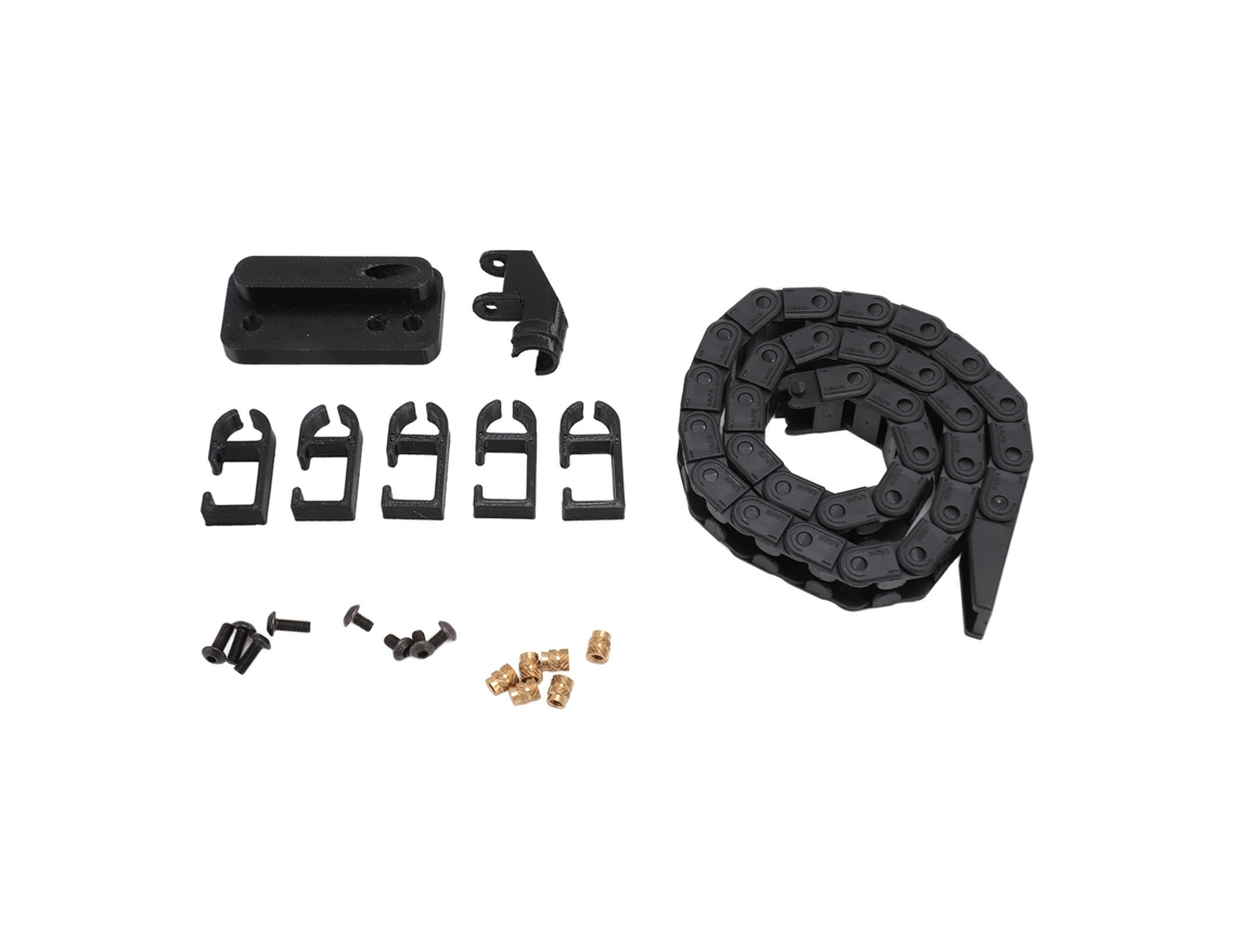 Cadena Deslizante Para Impresora 3d Bamboo P1p, 43cm Abs Flexible Cable Portador Negro