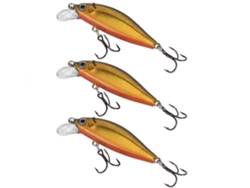 2026rebe-3pcs Minnow Artificial Bait Lure Con Gancho Doble Sinking Tongue Plate Simulation Fishing Tackle6