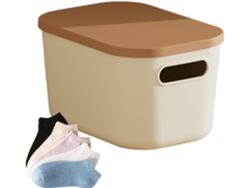 Caja De Almacenamiento Con Tapa - Contenedores Y Recipientes Portátiles Con Asa, Organizador Seguro