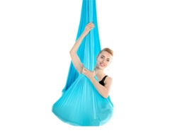 Jinwei-hamaca Elástica Duradera Para Yoga Aéreo 2.8x1m/9.2x3.3ft Columpio Fitness Entrenamiento Azul Cielo