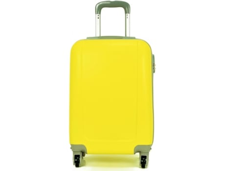 Maleta Equipaje De Mano Cabina Trolley Viajar En Avión Viaje 4 Ruedas 360º Giratorias. (Amarillo) COSHANO