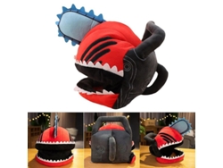 Gorro De Peluche De Pochita Chainsaw Man, Gorro Cálido Y Suave Para Cosplay, Accesorios Para Fiestas De Halloween.