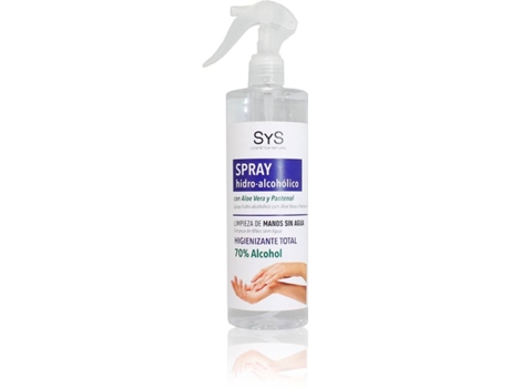 LABORATORIO SYS Spray limpiador de manos con Aloe Vera(500 ml)