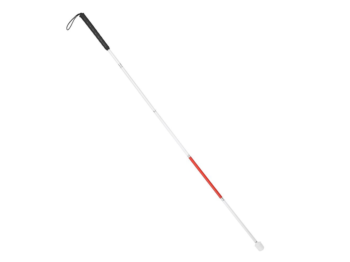 Bastón plegable de aleación de aluminio para personas ciegas, con guía reflectante, muleta ligera para adultos y personas mayores con discapacidad visual.