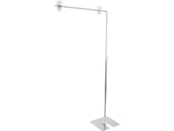 Juego De 2 Soportes De Mesa Para Pósteres De Acero Inoxidable, Con Soportes Ajustables Y Abrazaderas Resistentes.