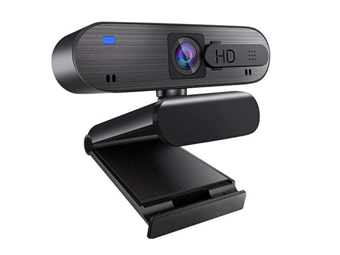 Cámara web USB con tapa deslizante de 1080p con clip para juegos y streaming, para portátil Yizhood (negra)
