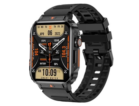 Reloj inteligente militar para exteriores 1,95, reloj inteligente con llamada Bluetooth para hombres, relojes de Fitness impermeables IP68 para And...