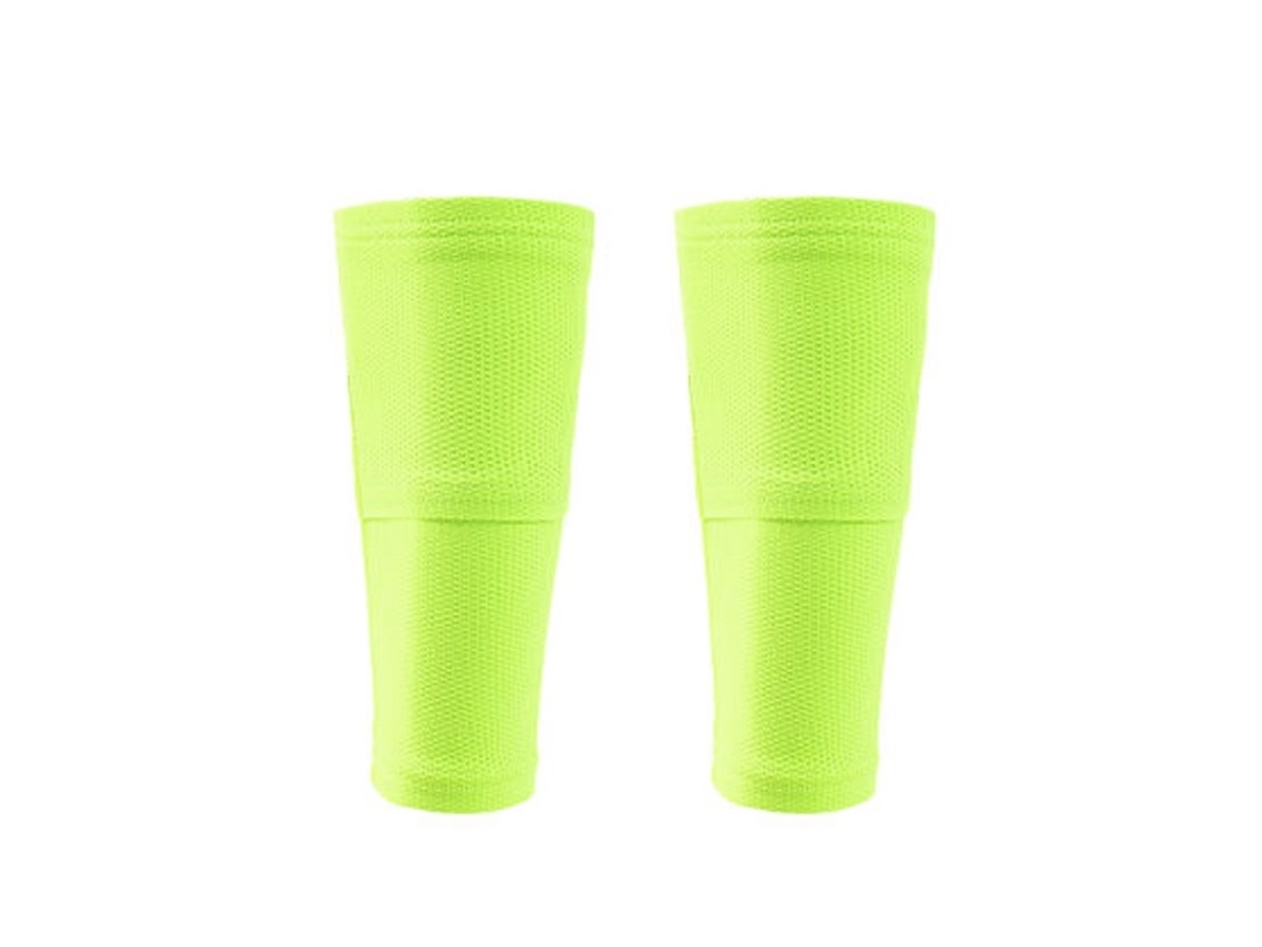 (verde Fluorescente L) 1 Vendaje De Compresión Para Piernas De Fútbol Con Dos Bolsillos, Equipo De Protección Para Piernas De Fútbol