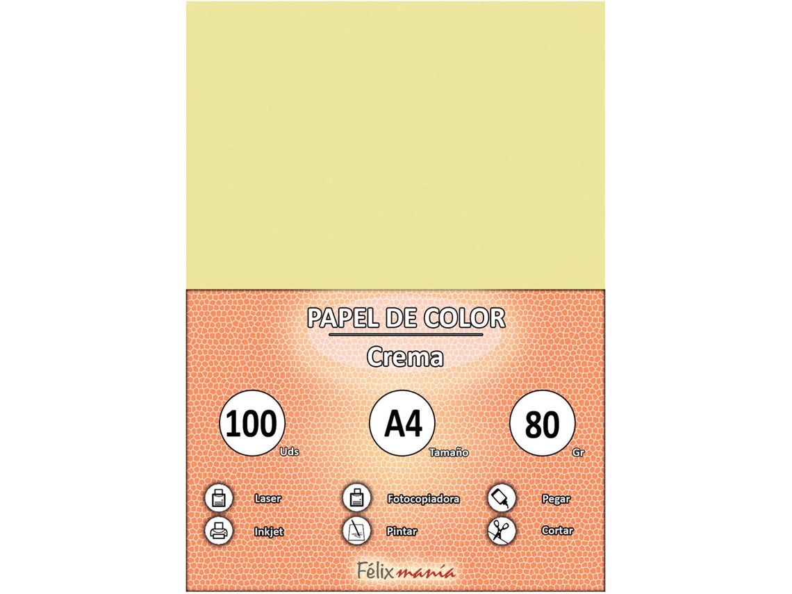 80Gr A4 Cream 100 Hojas