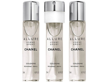 Perfume CHANEL Allure Homme Sport Cologne Refillable Travel Spray 3 X Eau de parfum (20 ml)