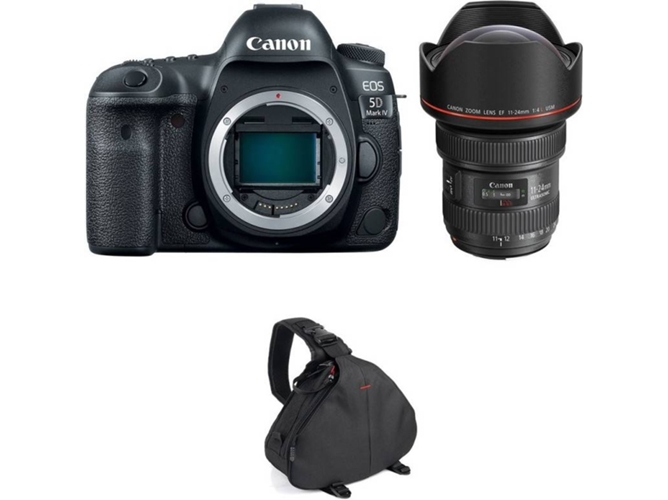 Kit Cámara Reflex CANON EOS 5D Mark IV + EF 11-24mm f/4L USM + Bolsa