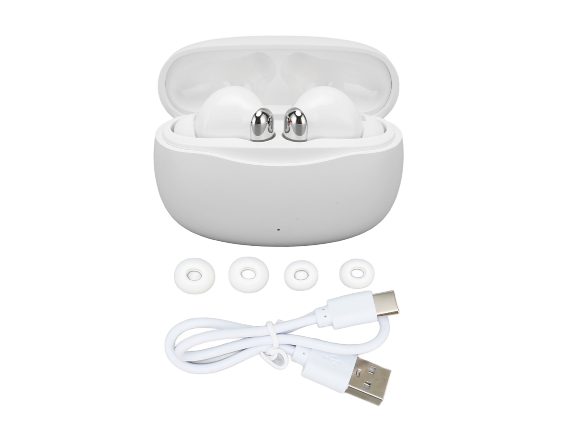Auriculares Tradutor Inteligente 144 Idiomas Redução De Ruído Bluetooth 5.3 Sem Fio Branco