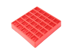 Caja Para Monedas Con 30 Compartimentos, Material Abs, Capacidad Para 300 Monedas (roja)