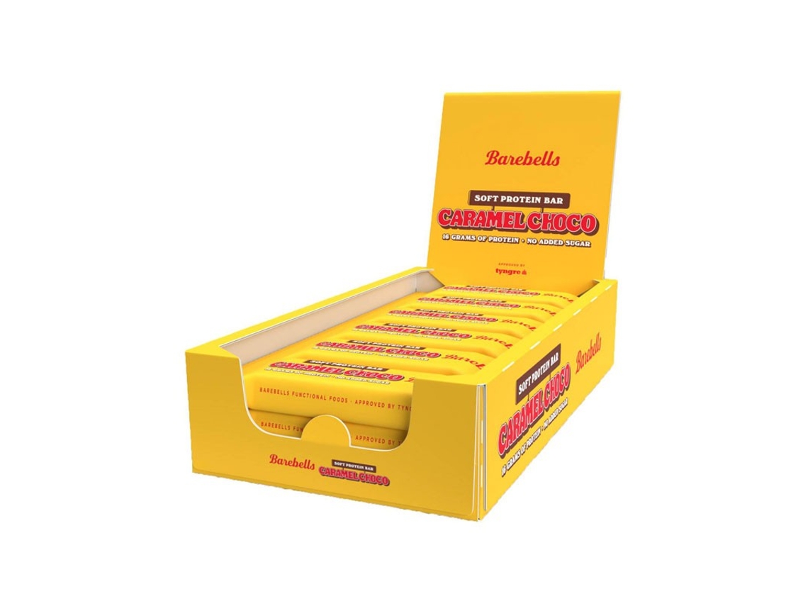 Barrita Proteica de Chocolate y Caramelo Blando - 12X55G BAREBELLS