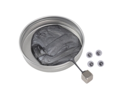 Barro Magnético De Alta Elasticidad, Resina Segura Con Imán, Juguete Antiestrés, Color Plata.
