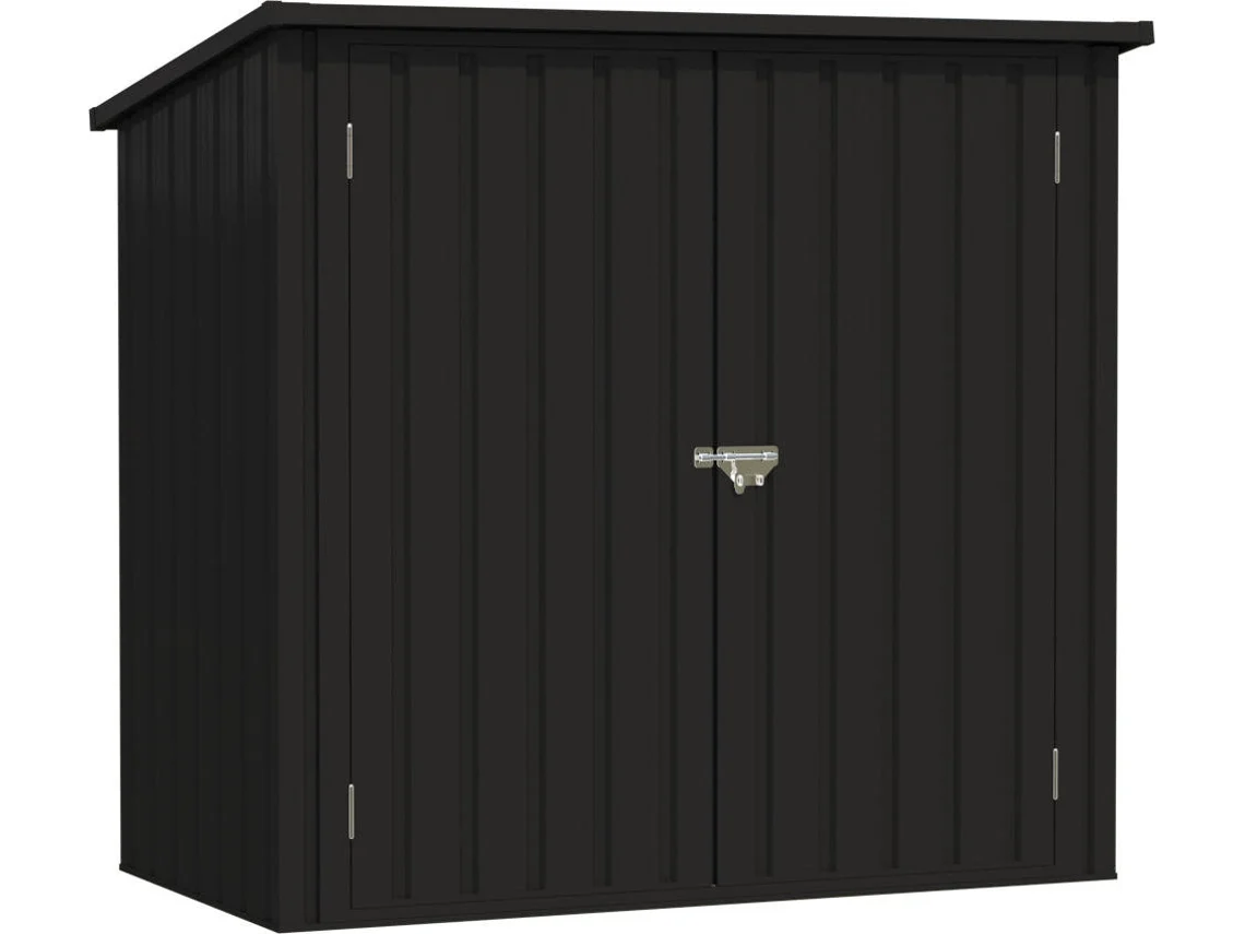 Caseta de Jardín de Metal WASABI Metálico Stark (1200 L - 147x86x122 cm)