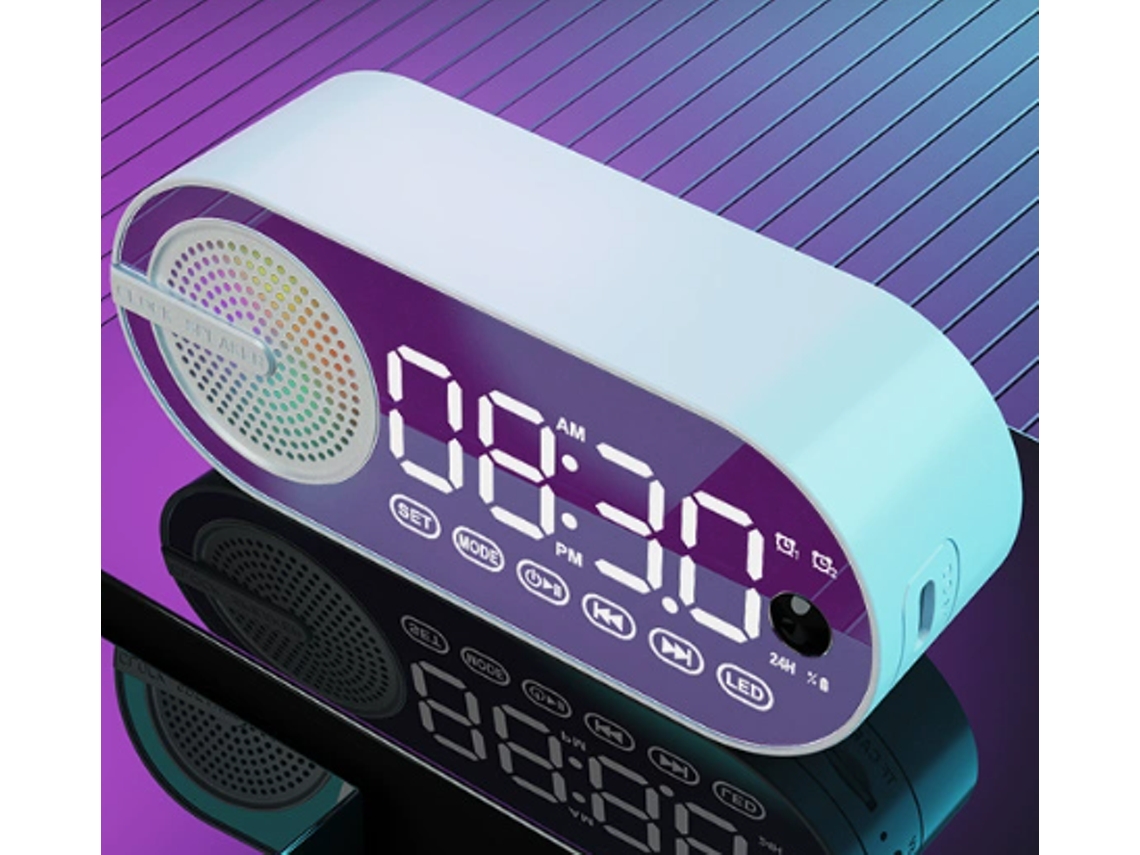 Altavoz Bluetooth Nuevo 2024, Reloj Inteligente, Despertador, Altavoz Pequeño, Inalámbrico, Portátil, Para Exteriores, Subwoofer, Alta