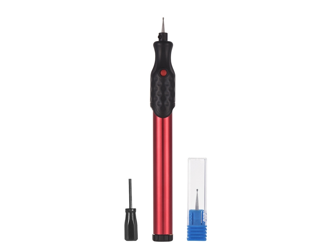 Micro Bolígrafo Grabador Eléctrico - Rojo*